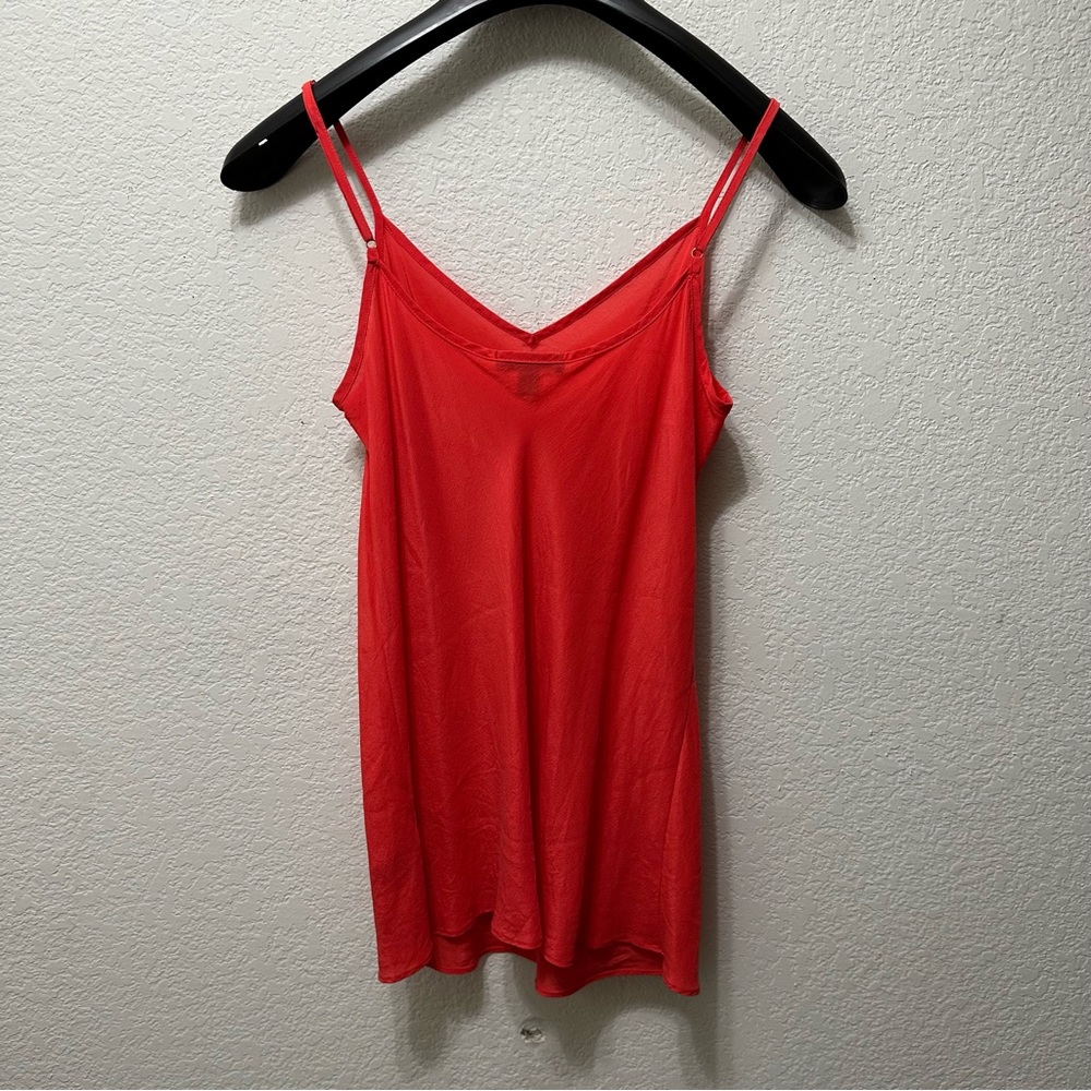 Spaghetti strap red camisole